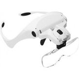 sbodurhome 5 Lens 1.0x-3.5x 2led Işıklı Ile Ayarlanabilir Gözlük Büyüteç 9892B2 - Renkli