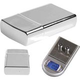 sbodurhome Diamond Zippo Çakmak Şeklinde Kutulu Mini Cep Hassas Dijital Terazi (200GR0.01)