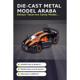 sbodurhome Die-Cast Metal 7.5 cm 1 Adet Rastgele Yarış Arabası - Koleksiyon Kartlı Lisanslı Model BX-31331