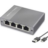 sbodurhome Gigabit Ethernet Switch 5 Port Type C Güç Girişli Gri HDX1414