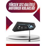 sbodurhome Intercom Bluetooth Kask Kulaklık Motosiklet Kulaklık 5.0 Bluetooth - 1
