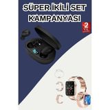 sbodurhome Nabız Ölçer Hediye Bileklikli Akıllı Saat ve Dijital Göstergeli Bluetooth Kulaklık Çoklu Şa - Renkli - Standart - 1