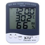 sbodurhome PM-6233 Termometre Oda Tipi Ekranlı Sıcaklık ve Nem Ölçer - Saat Özellikli - Renkli