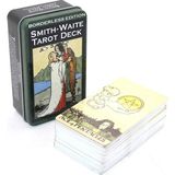 sbodurhome Smıth-Waıte Metal Kutulu Tarot Kartı ALK2814 - standart