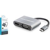 sbodurhome Type-C Hub HDMI 4K VGA USB 3.0 Pd 4 Port Gri HDX7839 - 1