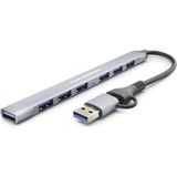 sbodurhome USB 3.0 & Type-C Hub 7 Port - Gri HDX7857 - 1