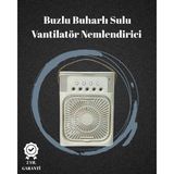 sbodurhome USB Bağlantılı 3'ü 1 Arada Nemlendirici Mini Klima Fan | 7 Renk Işıklı
