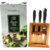 sbodurhome Weisenberg 4 Parça Standlı Bıçak Seti - Renkli - 1