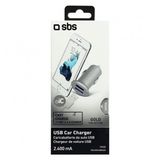 Sbs 15520 TECAR2USB2AS 5 W Çift USB Çıkışlı Çakmaklığa Takılan Araç Şarj Cihazı Gri