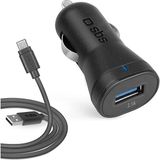 Sbs 37355 TECRKITMIC21AFAST Mini Araç Içi Çakmaklığa Takılan USB Qc 3.0 Sertfikalı 1 Mt. Siyah Araç Şarj Cihazı