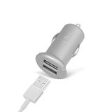 Sbs 5520 2 Mini Girişli Usb Araç Şarj Cihazı, Gri