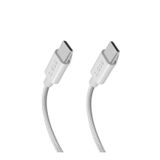 SBS Type-C to Type-C 240 W Beyaz Dokuma 2 m Data ve Şarj Kablosu