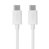 SBS Type-C to Type-C 60 W Beyaz Dokuma 1.5 m Data ve Şarj Kablosu