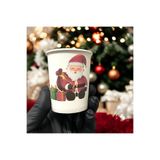 SBStrend 2025 Merry Christmas-Yılbaşı konseptli Tek kullanımlık 7 Oz 50 Adet Karton Bardak SBS500NB1