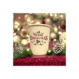 SBStrend 2025 Merry Christmas-Yılbaşı konseptli Tek kullanımlık 7 Oz 50 Adet Karton Bardak