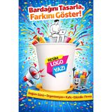 SBStrend Baskılı Logolu 7 Oz 100 Adet Karton Bardak SBSlogo100-2