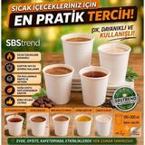 SBStrend Tek Kullanımlık Beyaz 7 Oz 1000 Adet Karton Bardak Desensiz Akmaz Kokusuz 1.kalite 170 gr