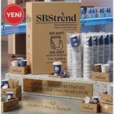 SBStrend YENİ ÜRÜN Üreticiden KALIN GRAMAJ 7 Oz 500 Adet Karton Bardak Akmaz Kokusuz Tek kullanımlık 1.kalite(170gr)