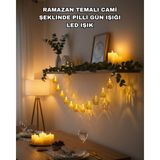 Sbusshop Ramazan Bayram Süslemesi Için LED Işık Cami Figürlü Dekoratif Tasarım - SB001M-48TIJ0 - Çok Renkli