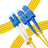 SC-LC 10 Metre SM Fiber Optik Patch Kablo Duplex 2.0mm 9/125(OS2) Single Mode 10 Metre