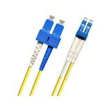 SC-LC 2 Metre Single Mode Fiber Optik Patch Kablo Duplex Os2 2.0m