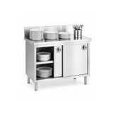 sc sonsesconcept Sc Sonses Concept Çalışma Tezgahı, Dolaplı , Ara Raflı , Paslanmaz , Krom, 200X60X85H
