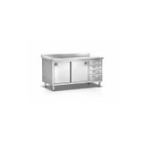 sc sonsesconcept Sc Sonses Concept Çalışma Tezgahı , Dolaplı , Çekmeceli , Krom , Paslanmaz, 140X60X85H