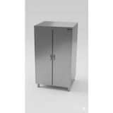 sc sonsesconcept Sc Sonses Concept Paslanmaz Ekmek Dolabı, Çift Kapaklı, Endüstriyel Malzeme Dolabı, Mutfak Kileri, 90X50X180