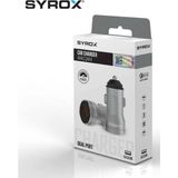SC20B Araç Çakmaklık Şarj Aleti 3.1AMPER Çift USB Giriş - Gümüş
