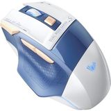 SC550 Çift Modlu 4800DPI 7 Tuşlu Makrolu 2.4ghz Kablosuz ve Kablolu Şarj Edilebilir Optik Rgb Oyuncu Gaming Mouse Mavi