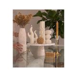 SCA CANDLE Dekoratif Mum Dalga model +yuvarlak +aşk Alev+Üçlü Mum +Şamdan Mum Toplam 5 Parç