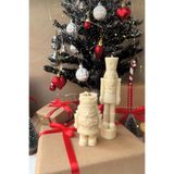 SCA CANDLE Dekoratif mum Kardan Adam Asker Yeniyıl Yılbaşı Yeni yıl 2 kili