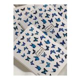 SCA KOZMETİK Mavi Kelebek Tırnak Dövmesi Tırnak Tattoo Nail Art Tırnak Sticker