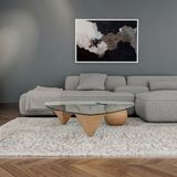 Scandinavian Concept Cam Orta Sehpa - ahşap