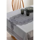 scarlet home collection Ipeksi Pano Su Geçirmez Jakarlı Polysester Masa Örtüsü