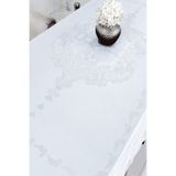 scarlet home collection Jumbo Su Geçirmez Masa Örtüsü BEYAZ