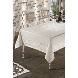 scarlet home collection Jumbo Su Geçirmez Masa Örtüsü krem