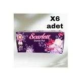 SCARLETT Günlük Hijyenik Ped Tekli Çanta Paketleri Normal 6'lı 120 Adet