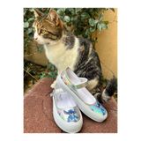 Scarpe Magiche Stitch Kız Çocuk Hologram Parlak Babet – Cırtlı Ayakkabı (31-35 numara arası IŞIKSIZDIR )