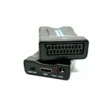 Scart Hdmı Kompozit Video Dönüştürücü + Ses Scart To Hdmi Çevirici Adaptörlü Pal/Ntsc / Secam