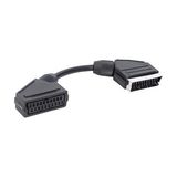 Scart Scart Erkek-Dişi Ara Kablo 20 cm Elektromer - Ahşap