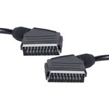 Scart Scart Kablo Siyah 7 mm 1.2 Metre Poşetli (4172)