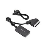 Scart To Hdmi 1080p Av Video Çevirici Dönüştürücü Adaptör ' Siyah