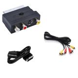 Scart To Rca Skart Tos Av Svideo Çevirici Set + Rca Kablo + Scart Kablo