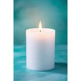 Scented Candle El Işçiliği Hand Made Kütük Silindir Mum Beyaz Renk 5 cm Genişlik 10 cm Uzunluk Kahve Aroması Kokulu - 10 cm Kahve