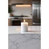 Scented Candle El Işçiliği Hand Made Kütük Silindir Mum Beyaz Renk 5 cm Genişlik 10 cm Uzunluk Vanilya Kokulu - 10 cm Vanilya