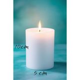 Scented Candle El Işçiliği Hand Made Kütük Silindir Mum Beyaz Renk 5 cm Genişlik 12,5 cm Uzunluk Lavanta Kokulu - 12,5 cm lavanta