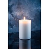 Scented Candle El Işçiliği Hand Made Kütük Silindir Mum Beyaz Renk 5 cm Genişlik 12,5 cm Uzunluk Sandal Ağacı Kokulu - 12,5 cm Sandal Ağacı
