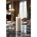 Scented Candle El Işçiliği Hand Made Kütük Silindir Mum Beyaz Renk 5 cm Genişlik 25 cm Uzunluk Kahve Aroması Kokulu - 25 cm Kahve