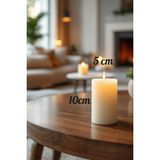 Scented Candle El Işçiliği Hand Made Kütük Silindir Mum Krem Renk 5 cm Genişlik 10 cm Uzunluk Kahve Aroması Kokulu - 10 cm Gül - Krem - Bej